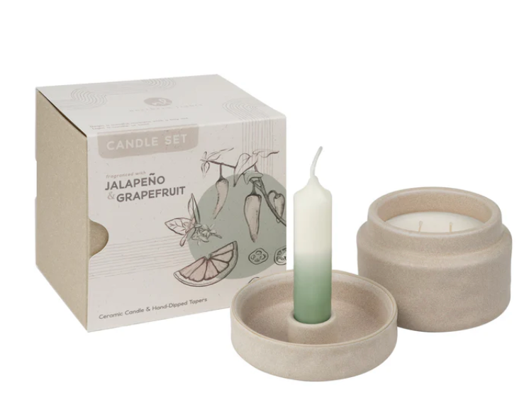 Mindful Moments Candle Set - Jalapeño & Grapefruit