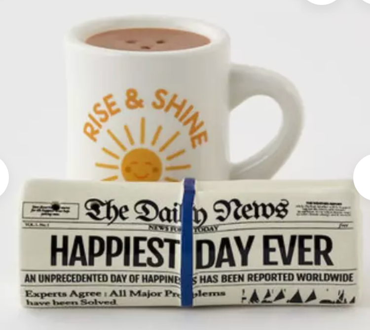 Coffee & Morning News Salt & Pepper Shaker Set