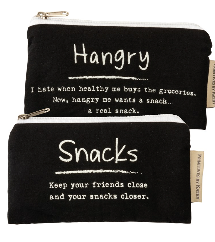 Everything Pouch ( Hangry /Snacks ) Set of 2