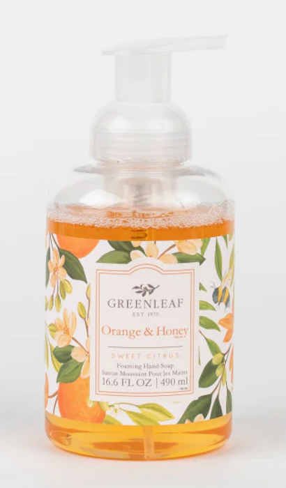 Orange & Honey Foaming Hand Soap  16.6oz.