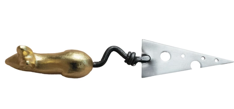Cheese Knife w/ Cheese Shaped Blade & Mouse Shaped Handle