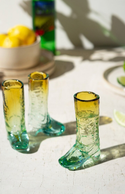 Recycled Glass Boot Shot Glass