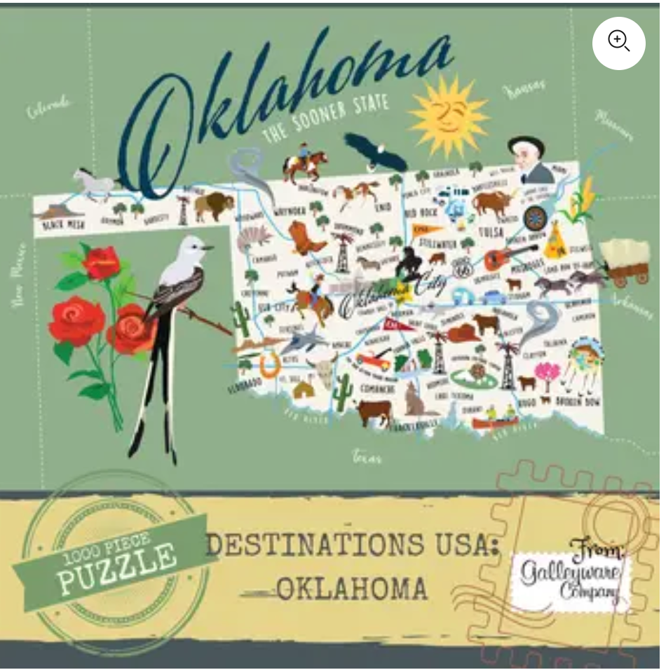Oklahoma 1000 Piece Jigsaw Puzzle