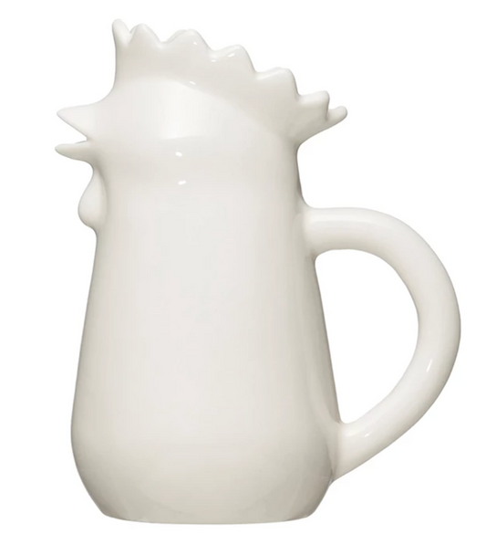 Stoneware Chicken Creamer