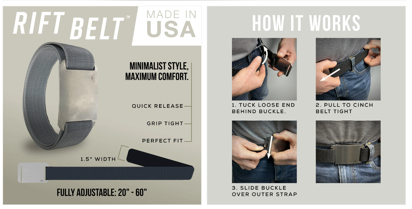 The Rift Belt Stainless ( Assorted )