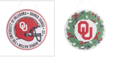 OU Wreath / Helmet Burlee