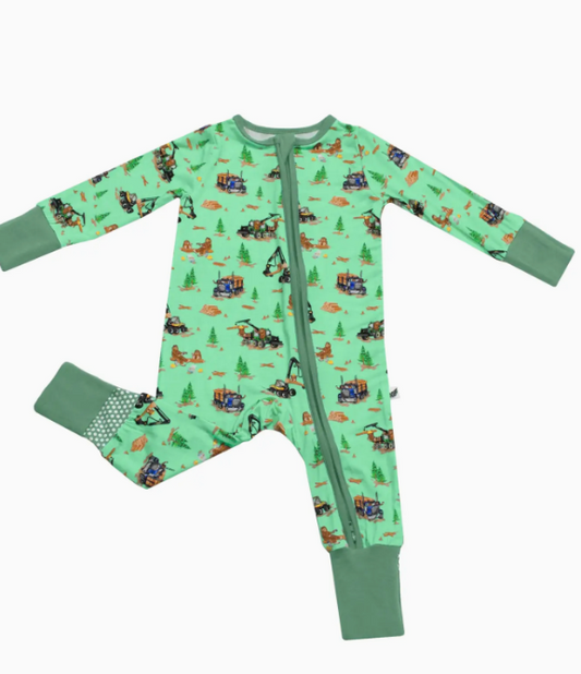 Bigfoot Logging Adventure Convertible Footie (NB-3T)