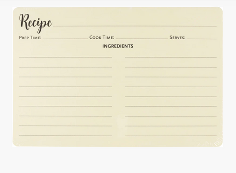 Recipe Card Refills Pack