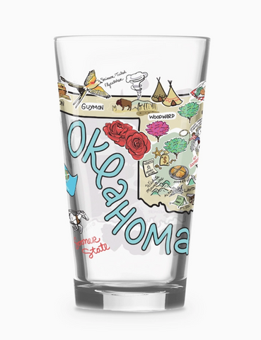 Oklahoma Glasses 16oz.