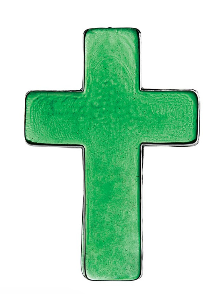 Glass Cross ( Assorted Color )