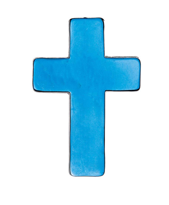 Glass Cross ( Assorted Color )