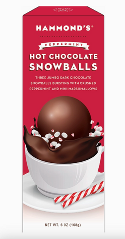 Cocoa Bombs Hot Chocolate Peppermint Snowballs  6oz