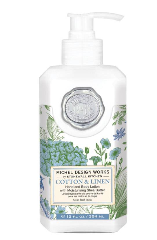 Cotton & Linen Hand & Body Lotion  12oz.