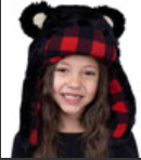 Black Bear Kid and Adult Critter Cap