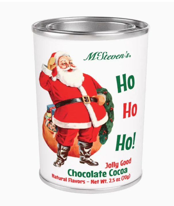 Santa Vintage Ho Ho Ho Jolly Good Chocolate Cocoa 2.5oz.