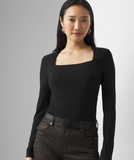 Butter Square Neck Long Sleeve Top ( Assorted )