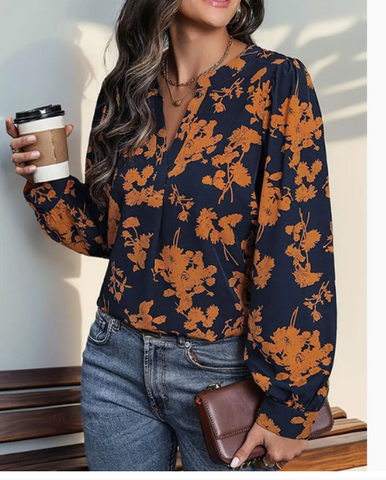 Long Sleeved Pullover Printed Shirt