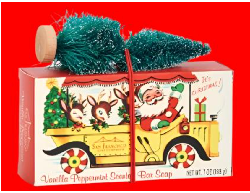 Christmas Soap Vanilla Peppermint 7oz. Bar