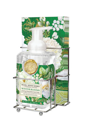 Winter Blooms Foaming Soap Napkin Set