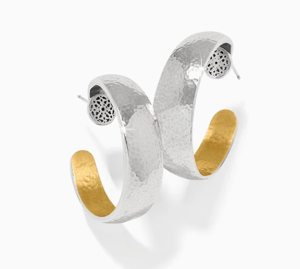 Ferrara Entrata Moon Small Hoop Earrings  JA0093*