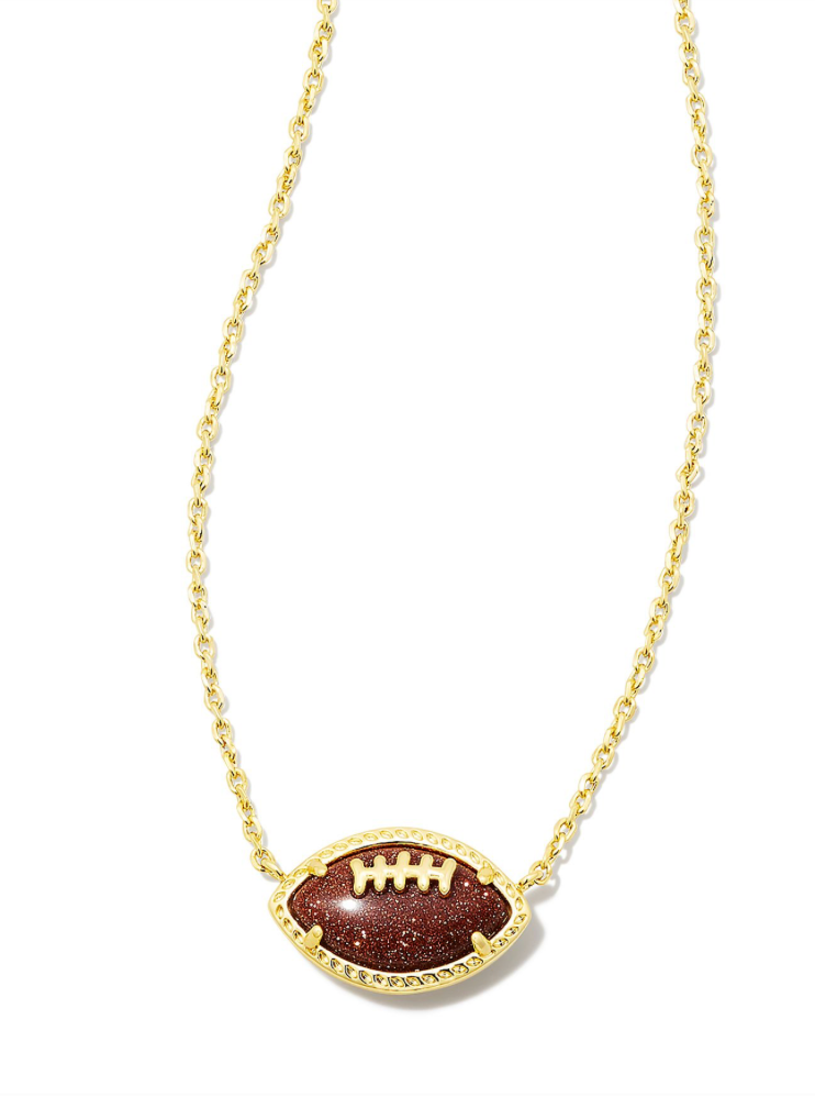 Gold Football Necklace