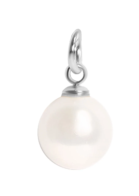 8mm Glass Pearl Charms ( Assorted )
