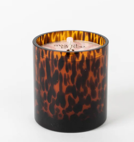 Sweet Grace Collection Candle ( Leopard Print )  10.2oz.