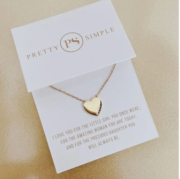 Sweet Heart Gift Necklace ( Gold Mama )