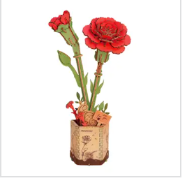 3D Wooden Bloom Craft Puzzle ( Assorted )