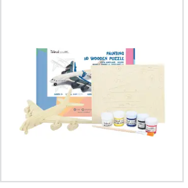 3D Wooden Puzzle / Paint Kit