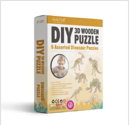 3D Wooden Puzzle Bundle Pack ( Assorted )