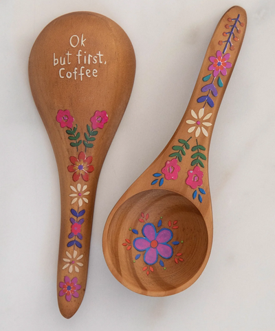 Wooden Coffee Scoop - But First Coffee