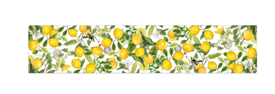 Lemon Basil Cotton Table Runner