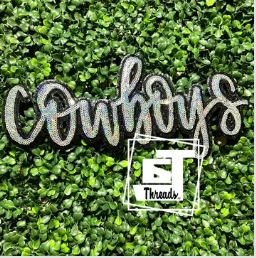 Cursive Sequin OSU Cowboys Patch