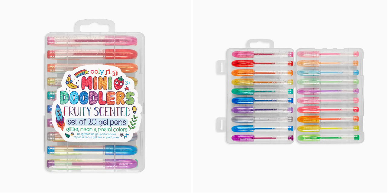 Mini Doodlers Fruity Scented Gel Pens - Set of 20