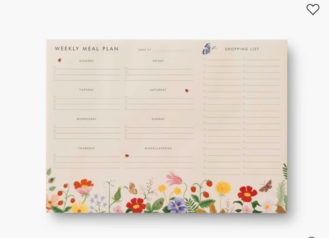 Strawberry Fields Weekly Meal Planner