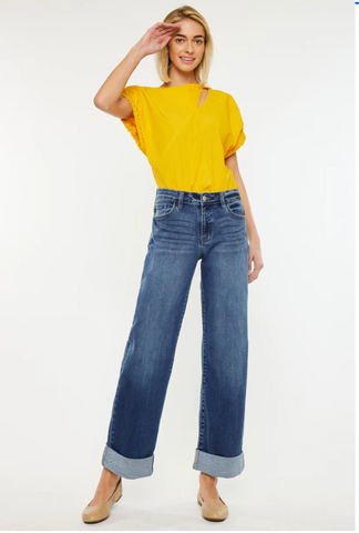 Ivanna High Rise Wide Leg Kancan Jeans