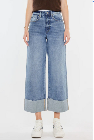 Alfie 90's Cropped Wide Leg Kancan Jeans