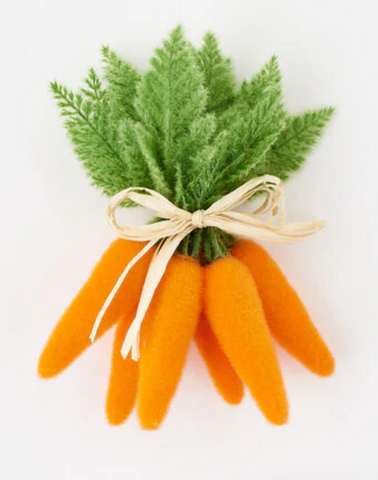 Flocked Carrot Cluster