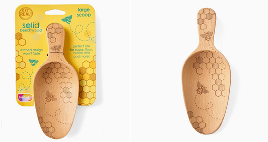 Honey Bee Large Scoop Beechwood Measuring Spoon
