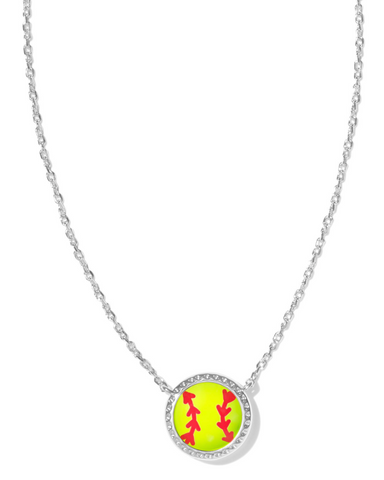 Softball Short Pendant Kendra Scott Silver