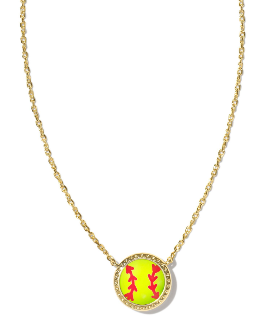 Softball Short Pendant Kendra Scott Gold