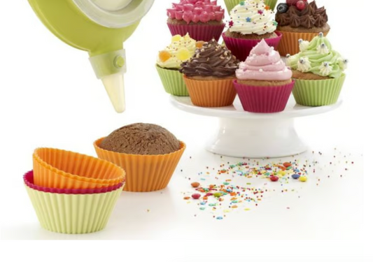 Muffin Cup Molds Silicone (set of 12)