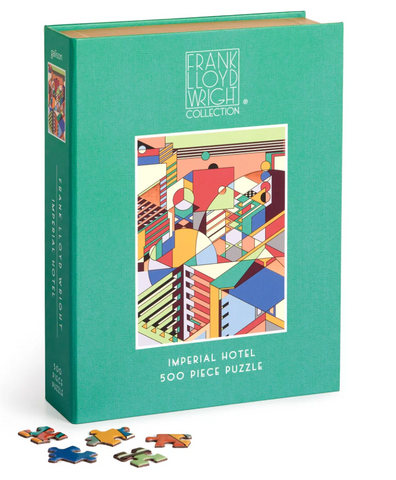 Frank Lloyd Wright Imperial Hotel Book Puzzle 500pc.