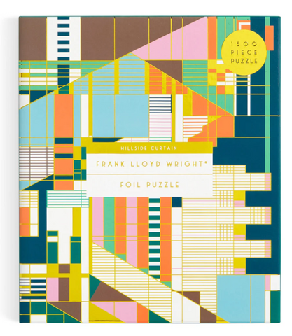Frank Lloyd Wright Hillside Curtain Foil Puzzle 1500 pc.
