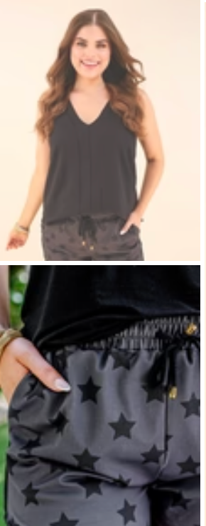 Starry Night Drawstring Everyday Shorts