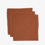Geometry Waffle Soft Wash Cloth ( Set of 3 )  10" X 10"