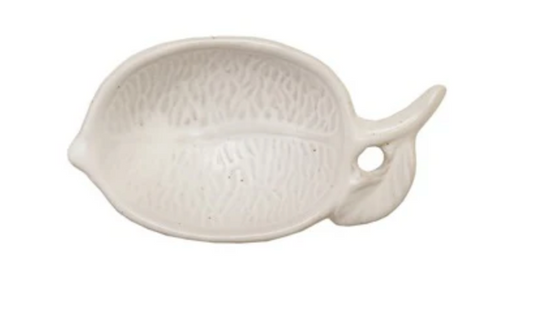 Stoneware Lemon Shaped Bowl