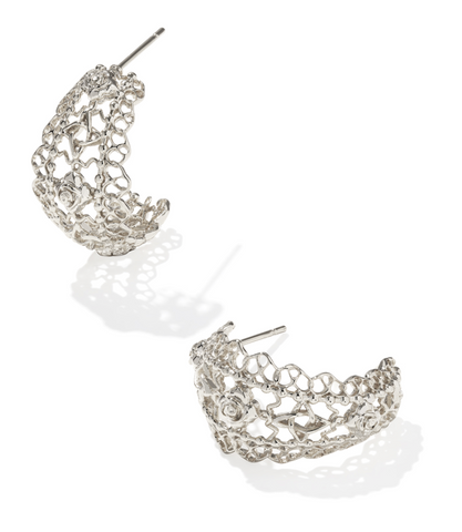 Krista Lace Huggie Silver