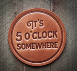 Sugarhouse Leather Coaster ( Assorted )